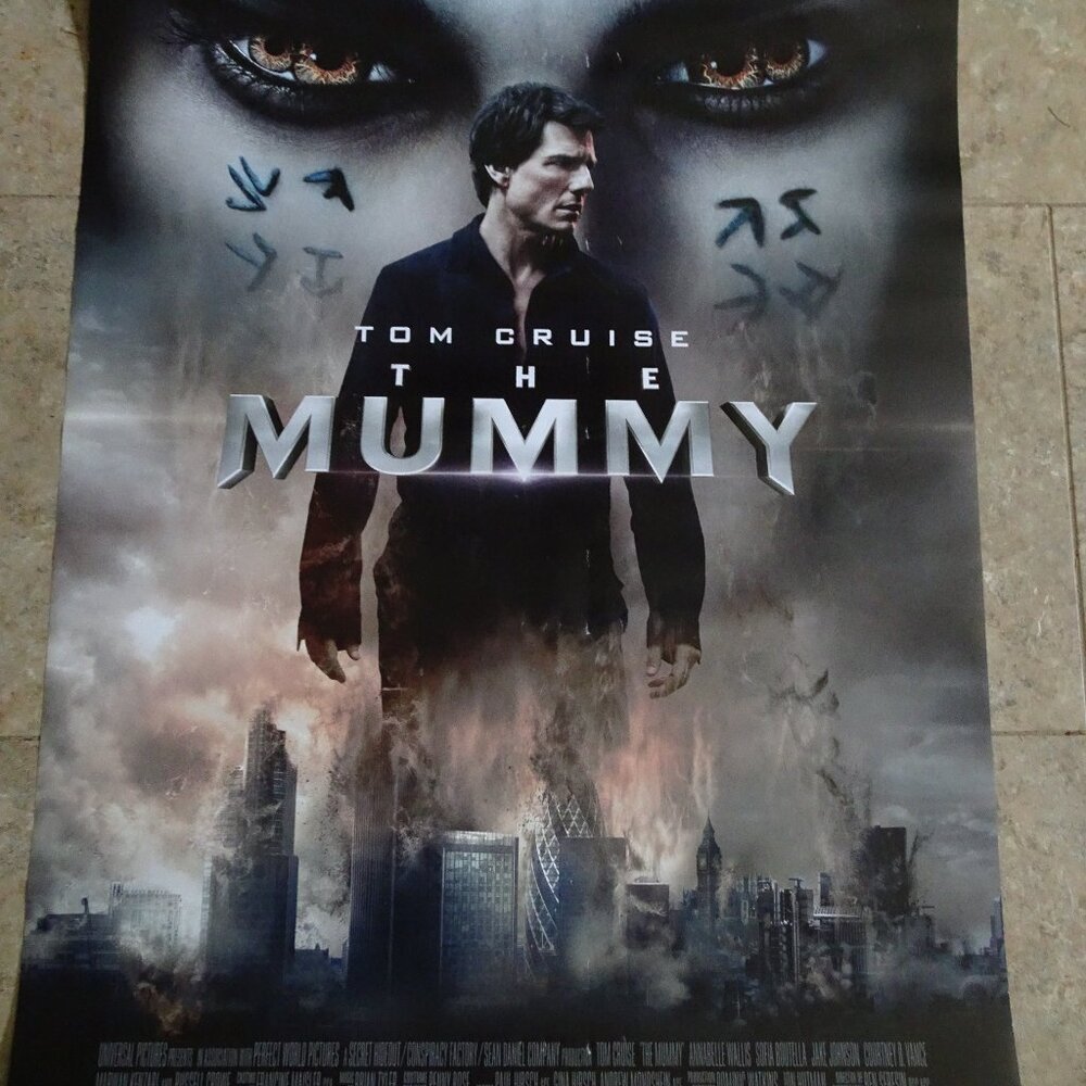 THE MUMMY - MOVIE POSTER 2017 - WITH TOM CRUISE (EYES)